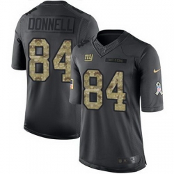 Nike Giants #84 Larry Donnell Black Mens Stitched NFL Limited 2016 Salute to Service Jersey