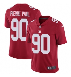 Nike Giants #90 Jason Pierre Paul Red Alternate Mens Stitched NFL Vapor Untouchable Limited Jersey