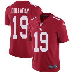 Nike New York Giants 19 Kenny Golladay Red Alternate Men Stitched NFL Vapor Untouchable Limited Jersey