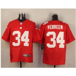 Nike New York Giants #34 Shane Vereen Red Alternate Mens Stitched NFL Elite Jersey