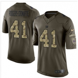 Nike New York Giants #41 Dominique Rodgers Cromartie Green Men 27s Stitched NFL Limited Salute to Service Jersey