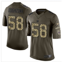Nike New York Giants #58 Owa Odighizuwa Green Men 27s Stitched NFL Limited Salute to Service Jersey