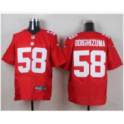 Nike New York Giants #58 Owa Odighizuwa Red Alternate Mens Stitched NFL Elite Jersey