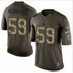 Nike New York Giants #59 Devon Kennard Green Mens Stitched NFL Limited Salute to Service Jersey