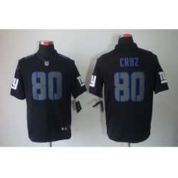 Nike New York Giants 80 Victor Cruz Black Limited Impact NFL Jersey