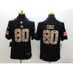 Nike New York Giants 80 Victor Cruz black Limited Salute to Service NFL Jersey