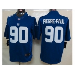 Nike New York Giants 90 Jason Pierre-Paul Blue Limited NFL Jersey