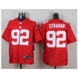 Nike New York Giants #92 Michael Strahan Red Alternate Mens Stitched NFL Elite Jersey