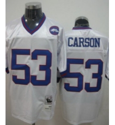 nfl New York Giants 53 Harry Carson throwback White
