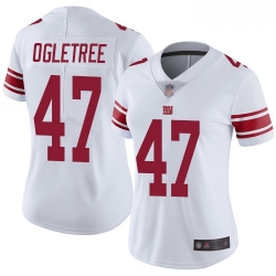 Giants #47 Alec Ogletree White Women Stitched Football Vapor Untouchable Limited Jersey