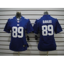 Women NEW NFL New York Giants 89 Bavado Blue Jerseys