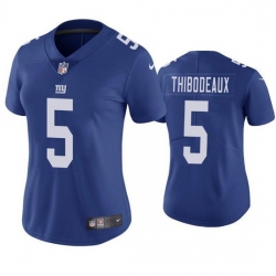 Women New York Giants 5 Kayvon Thibodeaux Royal Limited Stitched NFL Jersey