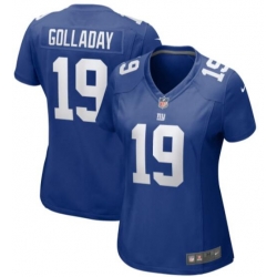 Women Nike New York Giants 19 Kenny Golladay Blue Stitched NFL Vapor Untouchable Limited Jersey