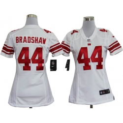 Women Nike New York Giants 44 Ahmad Bradshaw White Jerseys