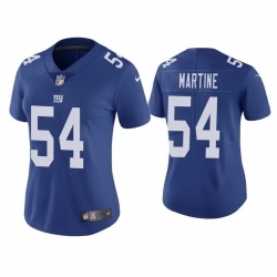 Women Nike New York Giants 54 Blake Martinez Blue Stitched Jersey