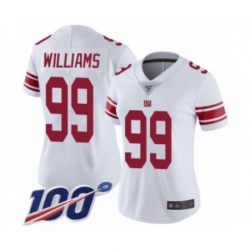 Women Nike New York Giants 99 Leonard Williams White Vapor Untouchable Limited Jersey