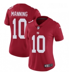Womens Nike New York Giants 10 Eli Manning Elite Red Alternate NFL Jersey