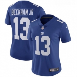 Womens Nike New York Giants 13 Odell Beckham Jr Royal Blue Team Color Vapor Untouchable Limited Player NFL Jersey