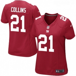 Womens Nike New York Giants 21 Landon Collins Game Red Alternate NFL Jersey