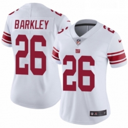 Womens Nike New York Giants 26 Saquon Barkley White Vapor Untouchable Elite Player NFL Jersey
