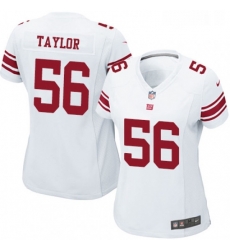 Womens Nike New York Giants 56 Lawrence Taylor Game White NFL Jersey