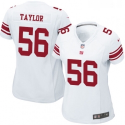 Womens Nike New York Giants 56 Lawrence Taylor Game White NFL Jersey