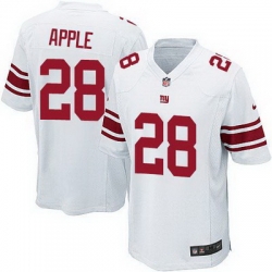 Nike Giants #28 Eli Apple White Youth Stitched NFL Elite Jersey