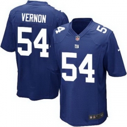 Nike Giants #54 Olivier Vernon Royal Blue Team Color Youth Stitched NFL Elite Jersey 8332 66662