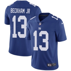 Youth Giants #13 Beckham JR blue Vapor Limited Jersey