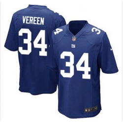 Youth New Giants #34 Shane Vereen Royal Blue Team Color Stitched NFL Elite Jersey
