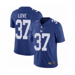 Youth New York Giants #37 Julian Love Royal Blue Team Color Vapor Untouchable Limited Player Football Jersey