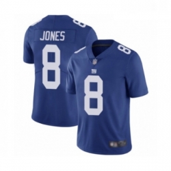 Youth New York Giants 8 Daniel Jones Royal Blue Team Color Vapor Untouchable Limited Player Football Jersey