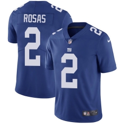 Youth Nike Giants 2 Aldrick Rosas Royal Blue Team Color Stitched NFL Vapor Untouchable Limited Jersey