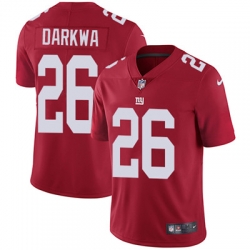 Youth Nike Giants #26 Orleans Darkwa Red Alternate Stitched NFL Vapor Untouchable Limited Jersey