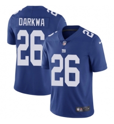 Youth Nike Giants #26 Orleans Darkwa Royal Blue Team Color Stitched NFL Vapor Untouchable Limited Jersey