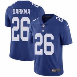 Youth Nike Giants #26 Orleans Darkwa Royal Blue Team Color Stitched NFL Vapor Untouchable Limited Jersey