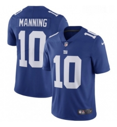 Youth Nike New York Giants 10 Eli Manning Royal Blue Team Color Vapor Untouchable Limited Player NFL Jersey