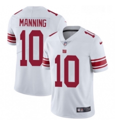 Youth Nike New York Giants 10 Eli Manning White Vapor Untouchable Limited Player NFL Jersey