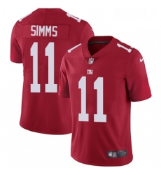 Youth Nike New York Giants 11 Phil Simms Elite Red Alternate NFL Jersey