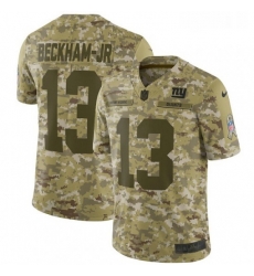 Youth Nike New York Giants 13 Odell Beckham Jr Limited Camo 2018 Salute to Service NFL Jersey