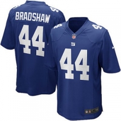 Youth Nike New York Giants 44# Ahmad Bradshaw Game Blue Color Jersey