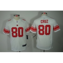 Youth Nike New York Giants #80 Victor Cruz White Color[Youth Limited Jerseys]