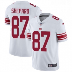 Youth Nike New York Giants 87 Sterling Shepard White Vapor Untouchable Limited Player NFL Jersey