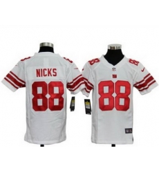 Youth Nike New York Giants 88# Hakeem Nicks White Nike NFL Jerseys