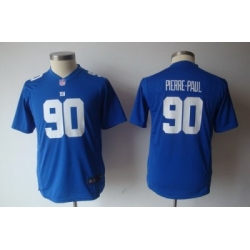 Youth Nike New York Giants 90# Jason Pierre-Paul Blue Jerseys