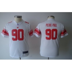 Youth Nike New York Giants #90 Jason Pierre-Paul White Nike NFL Jerseys