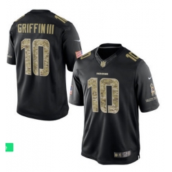MENs WASHINGTON REDSKINS ROBERT GRIFFIN III NIKE BLACK SALUTE TO SERVICE Limited JERSEY
