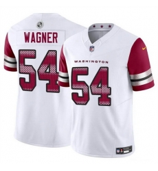Men Washington Commanders 54 Bobby Wagner White 2023 F U S E Vapor Limited Stitched Football Jersey