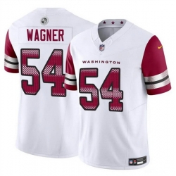 Men Washington Commanders 54 Bobby Wagner White 2023 F U S E Vapor Limited Stitched Football Jersey