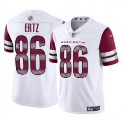 Men Washington Commanders 86 Zach Ertz White Vapor Limited Stitched Football Jersey